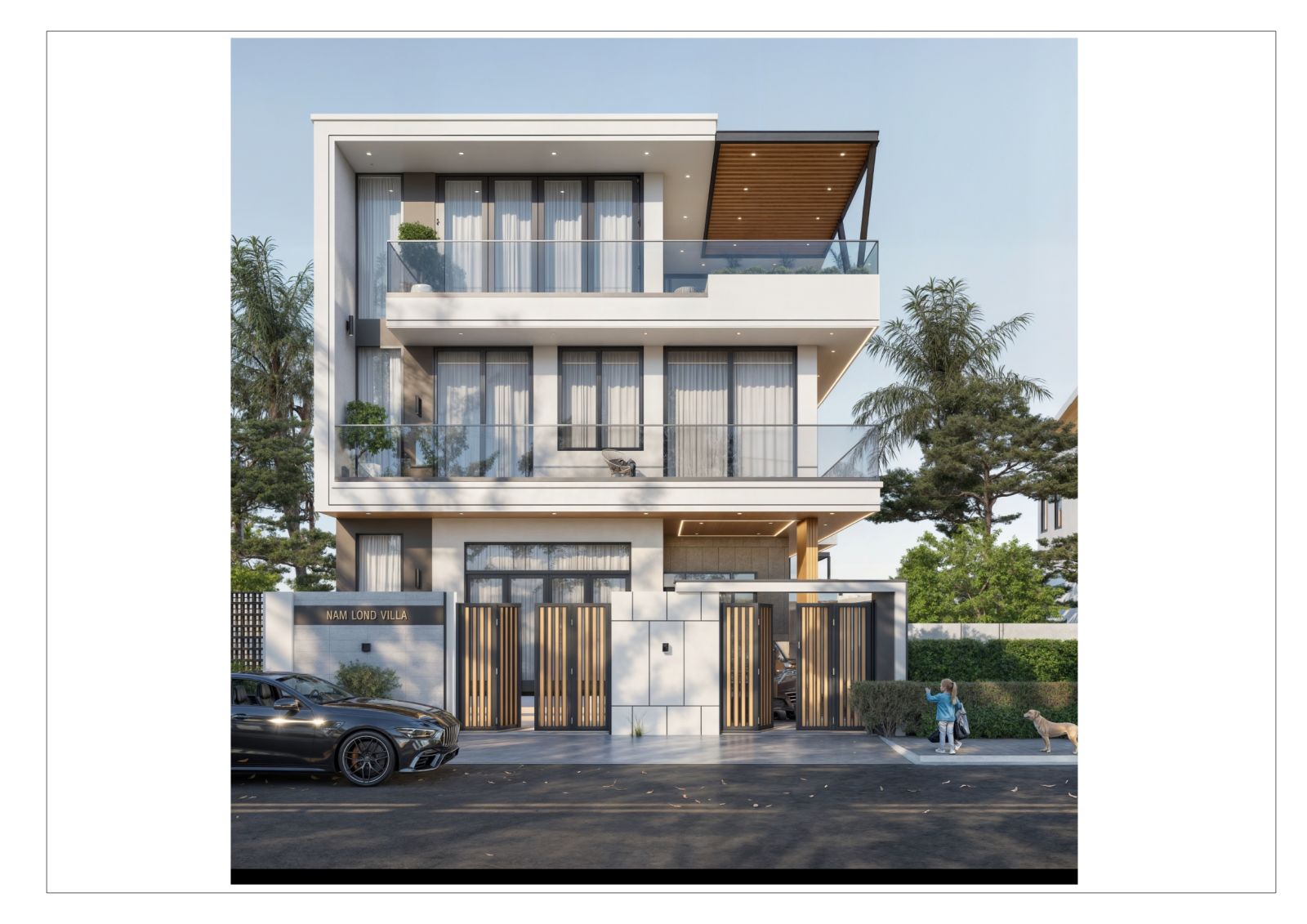 phối cảnh ngoại thất điều chỉnh bởi Trường Huy